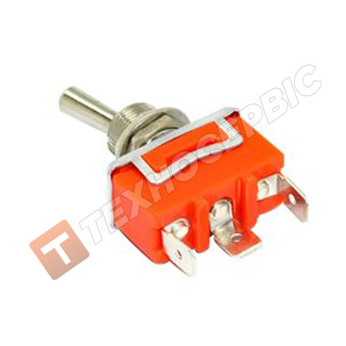 Toggle switch for 3 positions under the terminals (3 pin)
