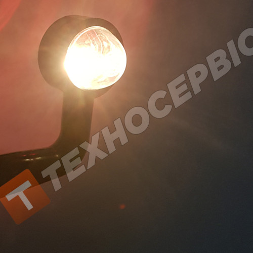 Фонарь габаритов занесения прицепа двухцветный Лампа кривой 16см (комплект 2шт) пр-во An-sel  Турция