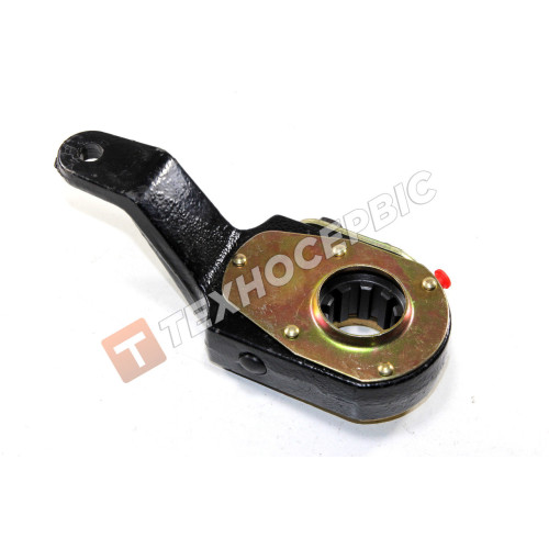 Adjusting lever curved rear left on MAZ 64221 wide slot, 10 teeth, ratchet (64221-3501135)