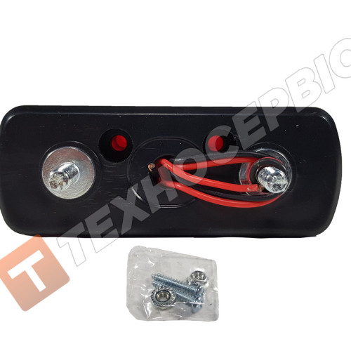Number plate light diode 4LED 12-24 volts red (Turkey)