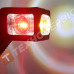 Ліхтар габаритів занесення причепа Ріг триколірний LED світлодіодний прямий 13см (комплект 2шт) (вир-во EMIR Туреччина)