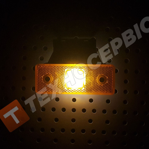 Фонарь габаритов 24v желтый 4LED маркерный светодиодный прицеп (пр-во YUCERPLAST Турция)