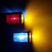 Фонарь габаритов занесения прицепа Рог трехцветный LED светодиодный прямой 18см (комплект 2шт) Турция