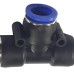 Collet connection T-shaped 12-12-12mm (emergency fitting, lifeguard Ø12-12-12mm)