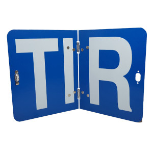 Sign "TIR" "INTERNATIONAL ROAD TRANSPORTATION" size 250*400mm