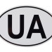 Sticker sign "UA" size 140mm