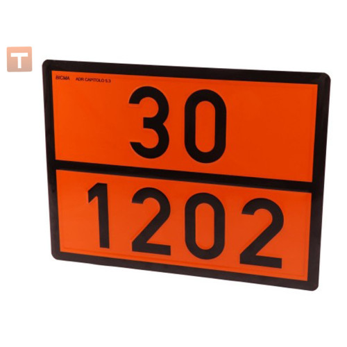 (13 1202) "DANGEROUS GOODS" plate (ADR) (13 1202) diesel fuel (Turkey)