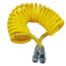 Trailer hose spiral yellow (M16x1.5) 7m Turkey NAYA (RE) polyethylene 4527130020