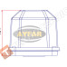 TR510 Проблесковый маячок оранжевый 12v стационарное крепление (AYFAR Турция)