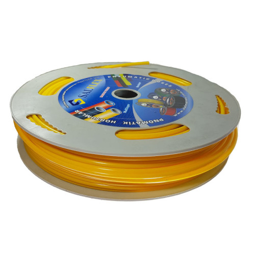 Tube pneumatic polyethylene PE Ø10-12mm (SALFLEX) Turkey color yellow (norm of leave 50m)