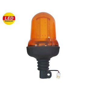 TR517-6 Flashing beacon orange 12-24v rod mounting 60LED (AYFAR Turkey)