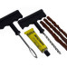 Tubeless tire repair kit (awl, corkscrew, 3 cord harnesses, glue)