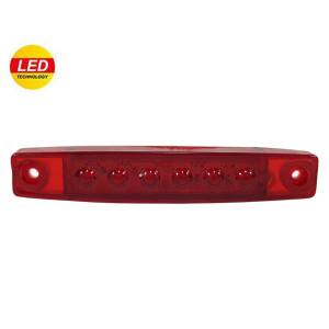 Marker light red 12-24v (6LED) (Turkey)
