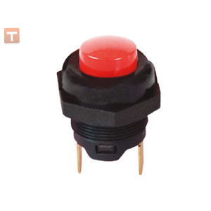 Кнопка натискна червона М22 (під клеми) без фіксації (Туреччина)