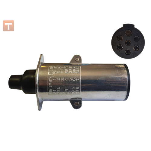 PS-326 Electric trailer connector S-type 24v 7pin socket (HP Turkey) 326‑3723100