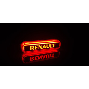 Фонарь красный RENAULT неон