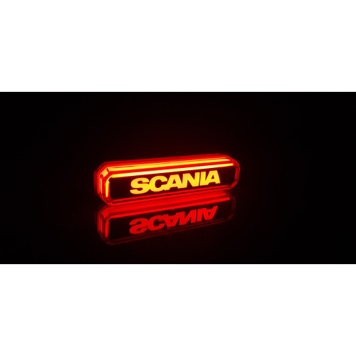 Red SCANIA neon lamp