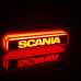 Red SCANIA neon lamp