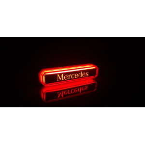 Red MERCEDES neon lamp