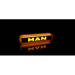 Yellow MAN neon lamp