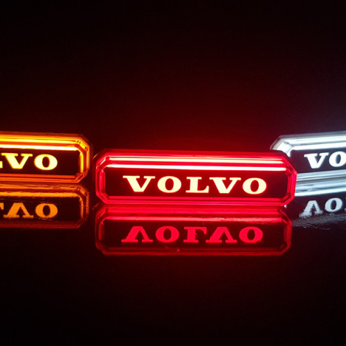 Yellow VOLVO neon lamp