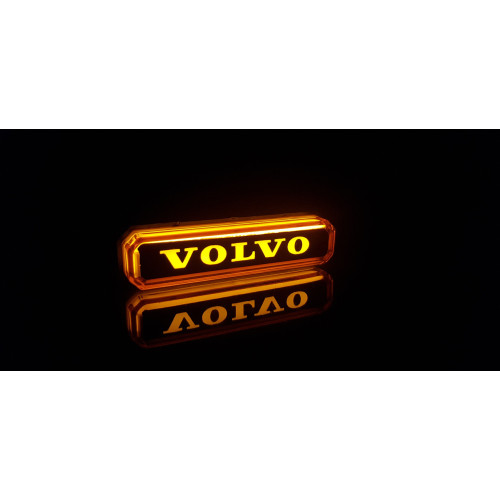 Yellow VOLVO neon lamp