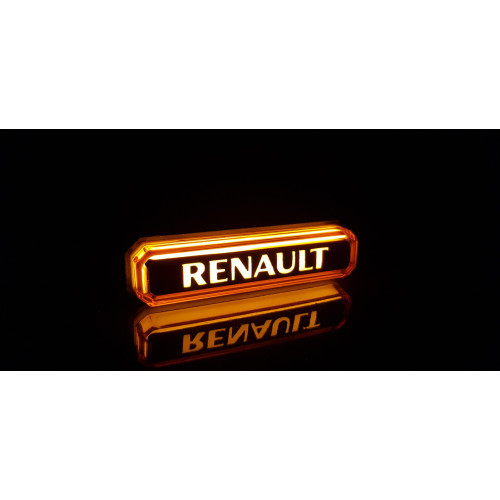 Yellow RENAULT neon lamp