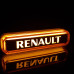 Yellow RENAULT neon lamp