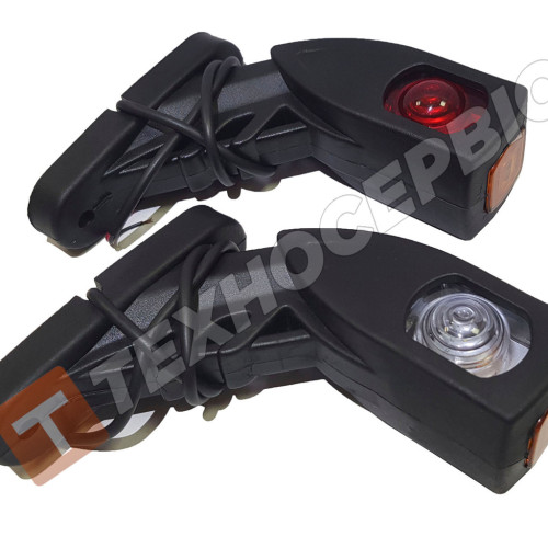 Trailer skidding light Horn 8LED 13cm (2 pcs) (ISIKSAN Turkey)