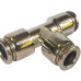 Connection collet metal tee 10-10-10mm (emergency fitting, lifeguard) Ø10-10-10mm