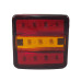 Rear lamp square carriage, trailer 12v (Turkey)