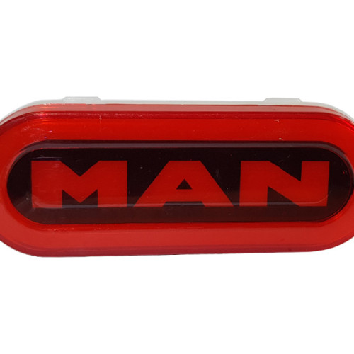 Red MAN neon lantern