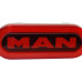 Red MAN neon lantern