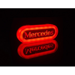 Red MERCEDES neon lamp