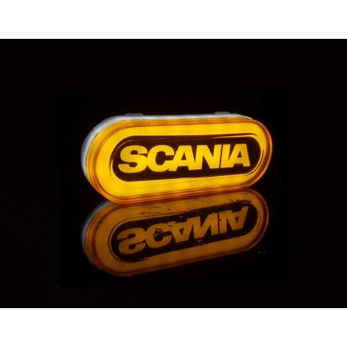 Yellow SCANIA neon light