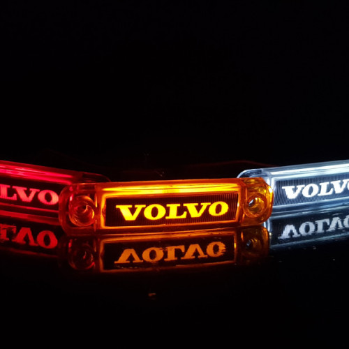 Yellow VOLVO neon lamp