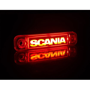 Red SCANIA neon lamp