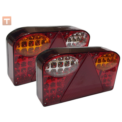 The rear lamp of the trailer carriage of the semi-trailer LED 12-24v set (left + right)