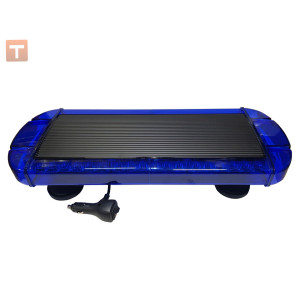 Панель світлова проблискова синя 48 LED 550 мм на дах авто на магнітному кріпленні