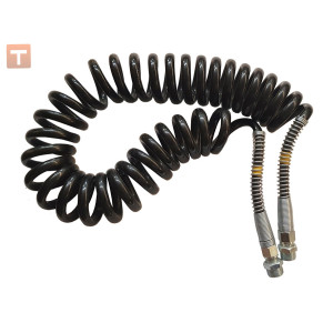 Trailer air hose M22 black 5.5m polyurethane (4527110050) yellow tip