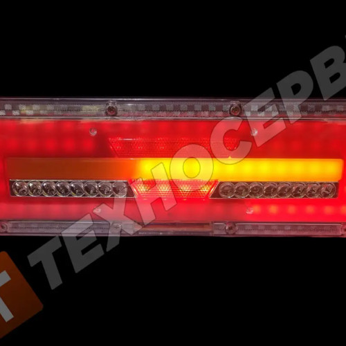 66 LED-NEON 24v rear light of the carriage trailer (left+right)