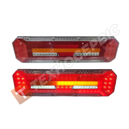 66 LED-NEON 24v rear light of the carriage trailer (left+right)