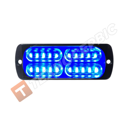 Blue stroboscope in the grille of the car 20LED module