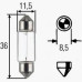 Автомобільна лампочка C5W 12V SV8.5-8 ( T11x36 ) підсвітка салону габарит софітна Квант