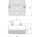 Ф-400 The rear square lamp of 3 sections of the "mini" car-carriage trailer MD-002