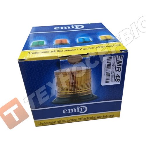 EMR48 Маячок проблисковий помаранчевий 72LED стаціонарне кріплення EMIR Туреччина