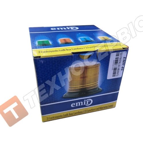 EMR49 Проблисковий маячок помаранчевий 72LED магнітне кріплення EMIR Туреччина