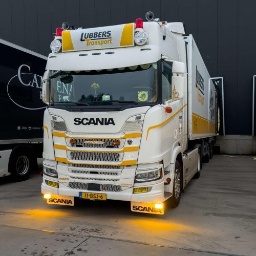 Фара додаткова TALMU під бампер жовта ДХО "Old School"