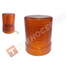 Скло маяка проблискового (колба маяка) AYFAR TR 512 жовтого кольору