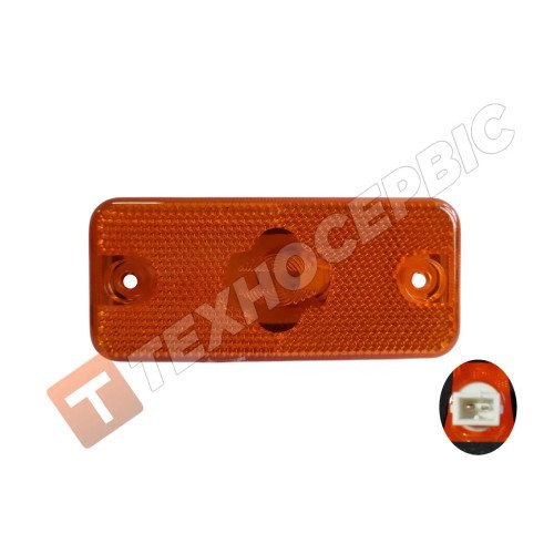 1329718 Ліхтар габаритний боковий жовтий для DAF Renault Volvo Iveco